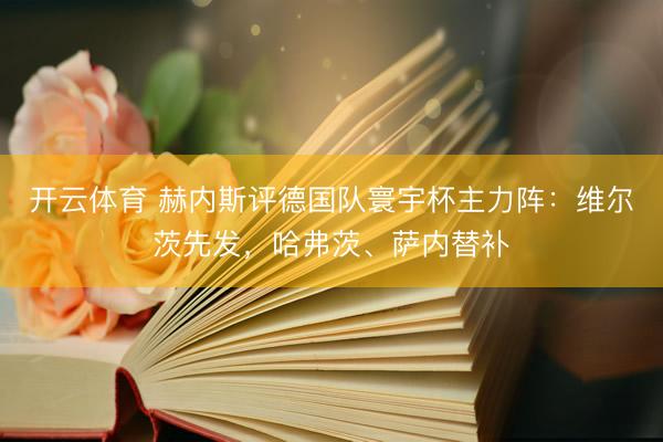 开云体育 赫内斯评德国队寰宇杯主力阵：维尔茨先发，哈弗茨、萨内替